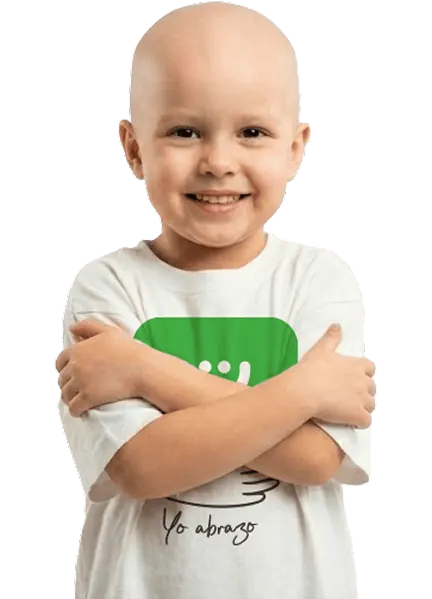 Yo abrazo a los chicos con cáncer